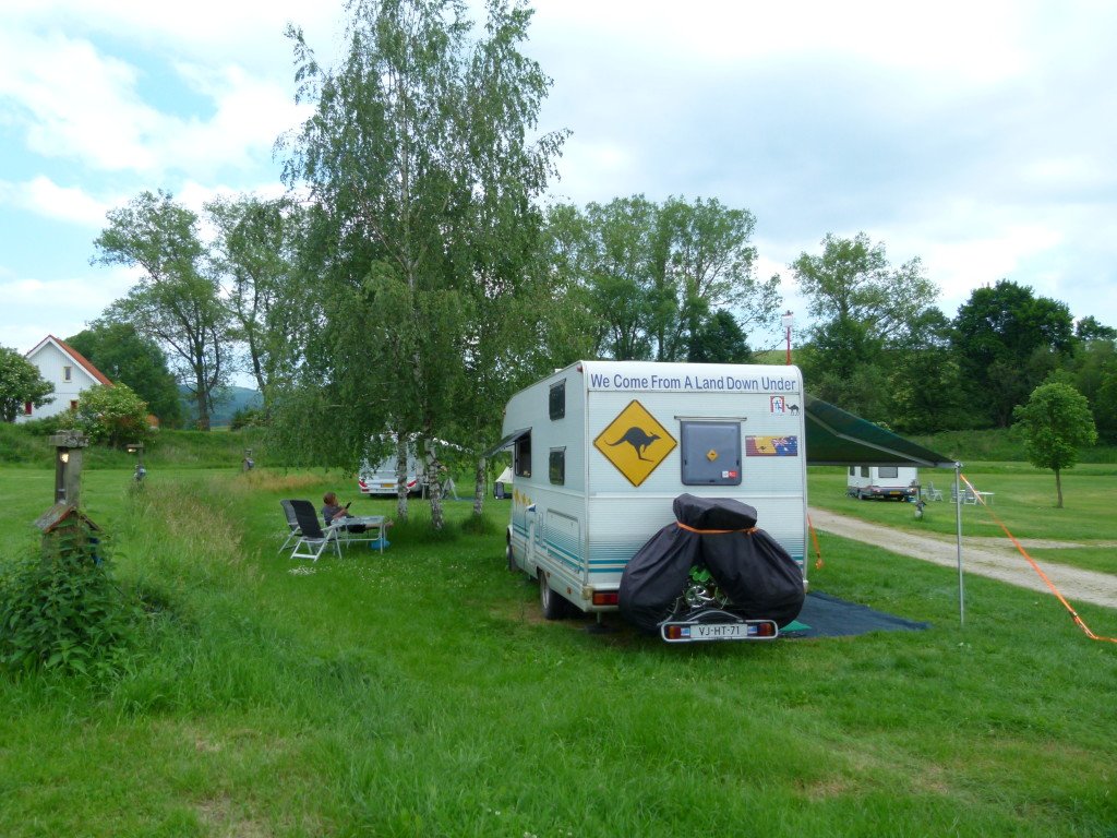 This site was near Cesky Krumlov in the Czech Republic.It was Dutch run and as you can see plenty of space.