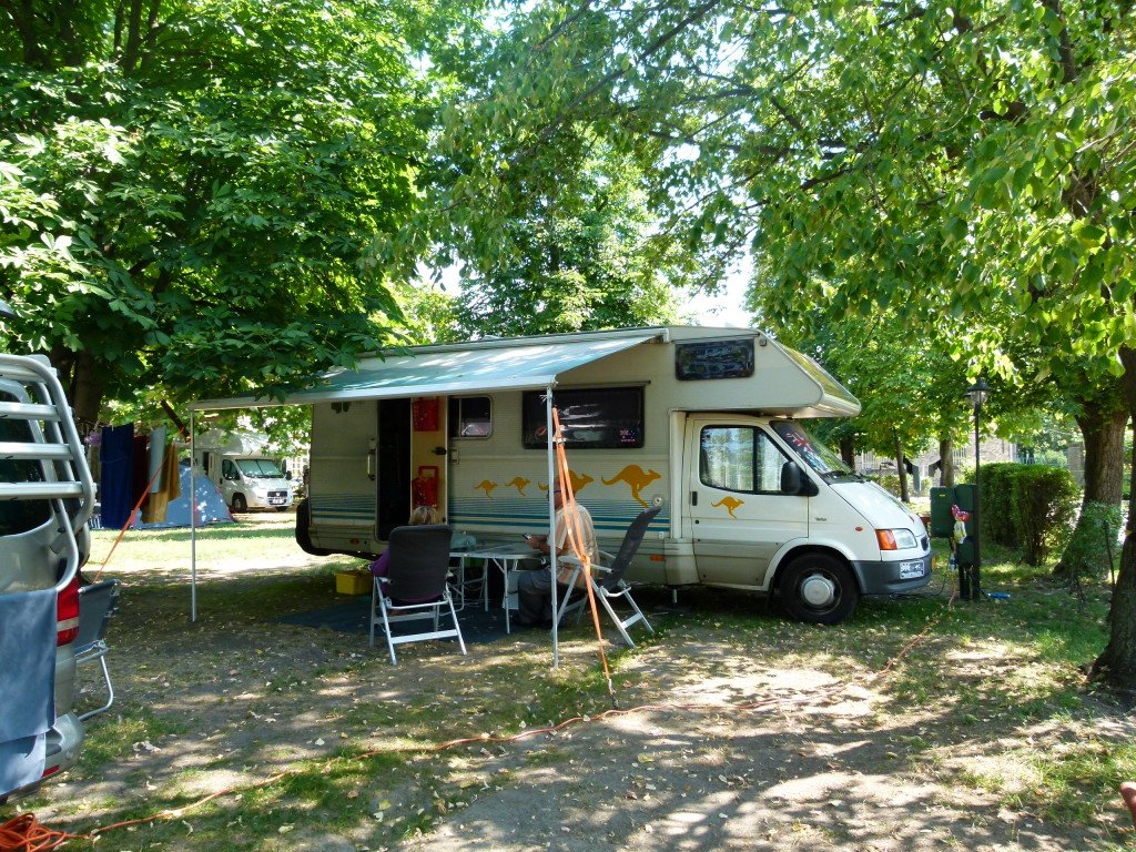 Haller camping in Budapest. Have been there twice easy to get into Budapest by tram.   