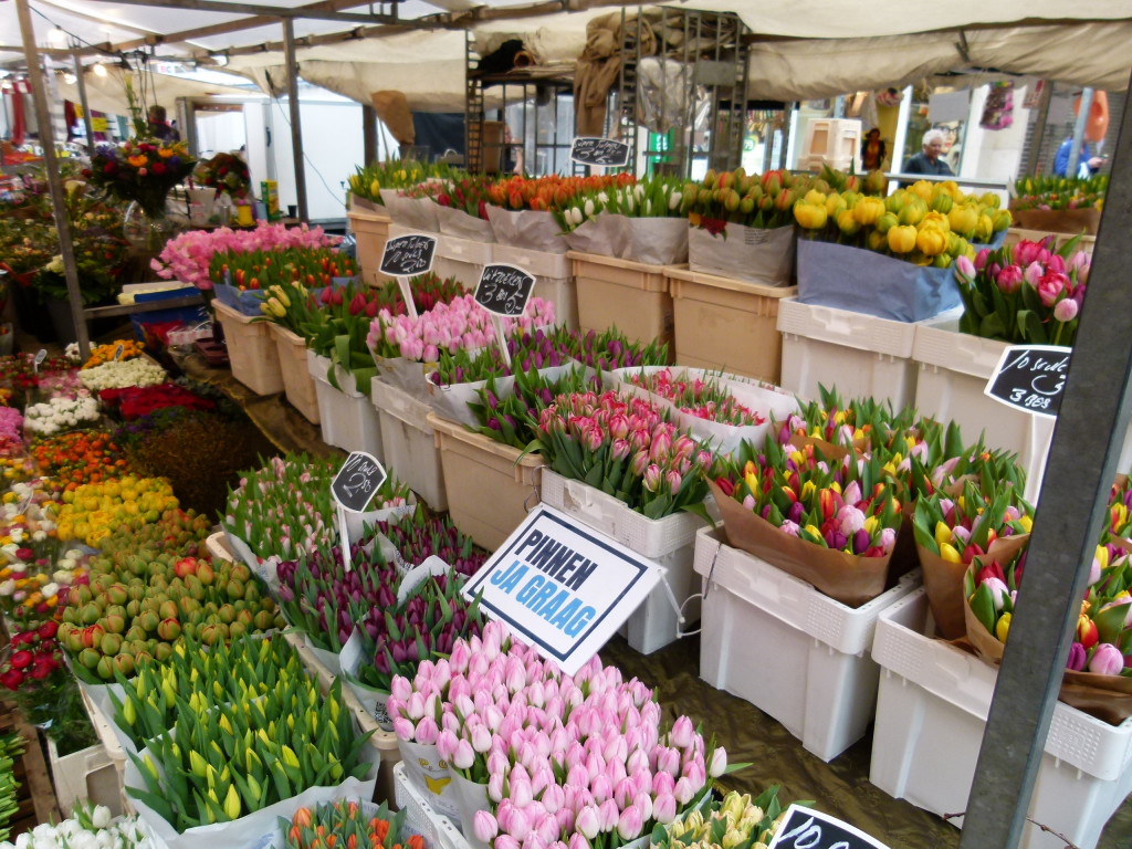 Flowers at the marketplace Dordrecht.