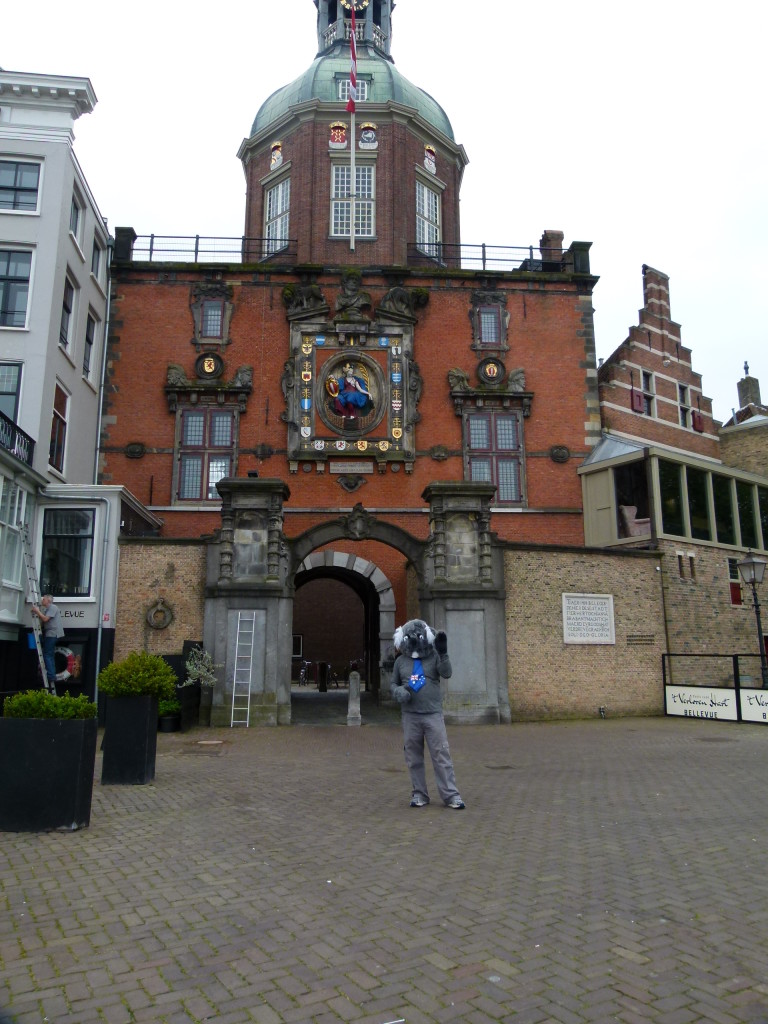 The Koala at the gates of The old town of Dordrecht.