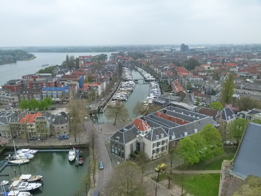 View from the clock tower of the church.