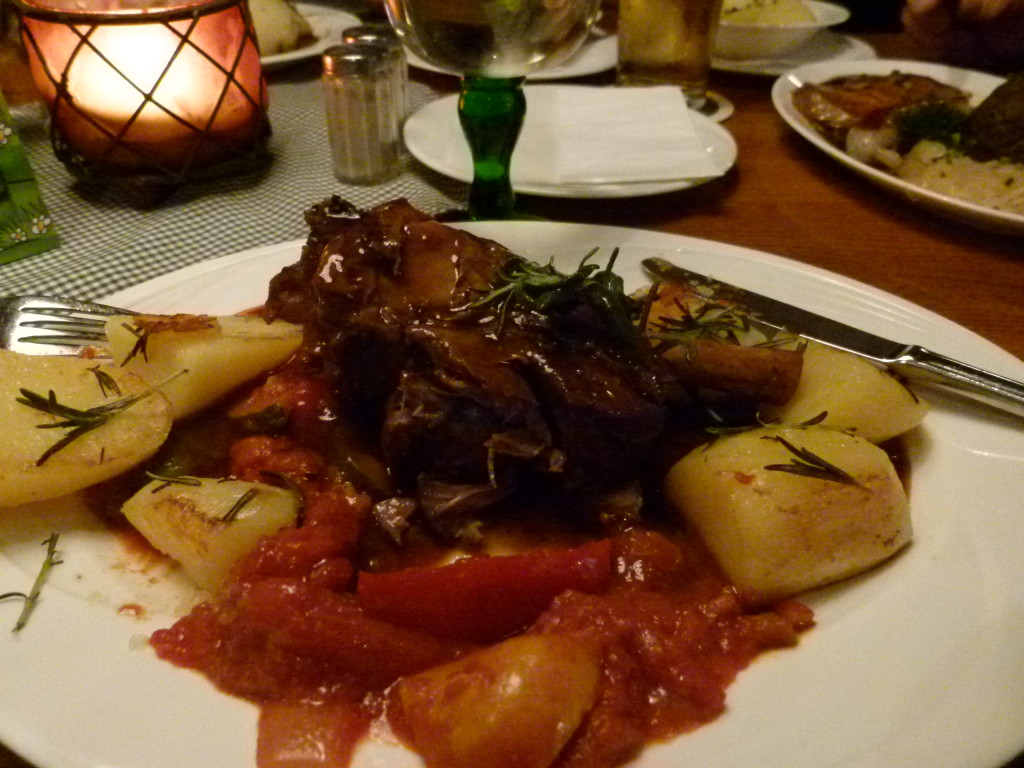 yummy Lamb shanks, Warzburg