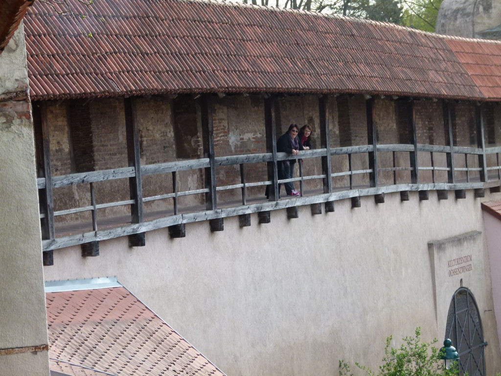 Jenny and Lori on the ramparts.