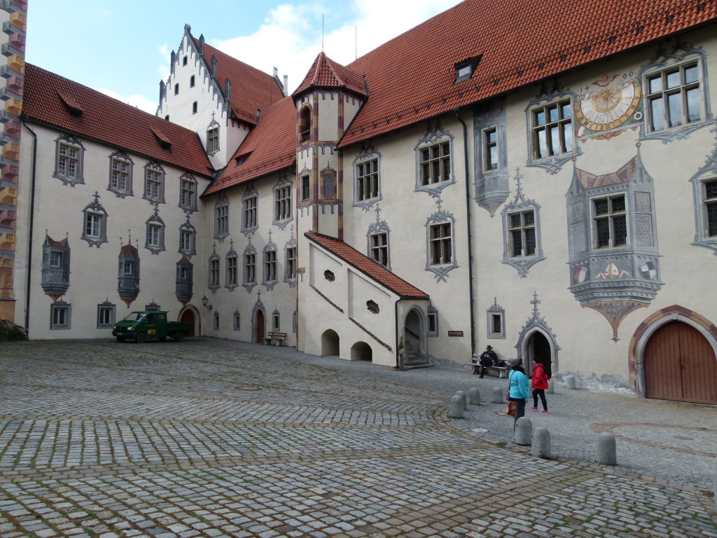 Courtyard of the bishops Palace Fussen.