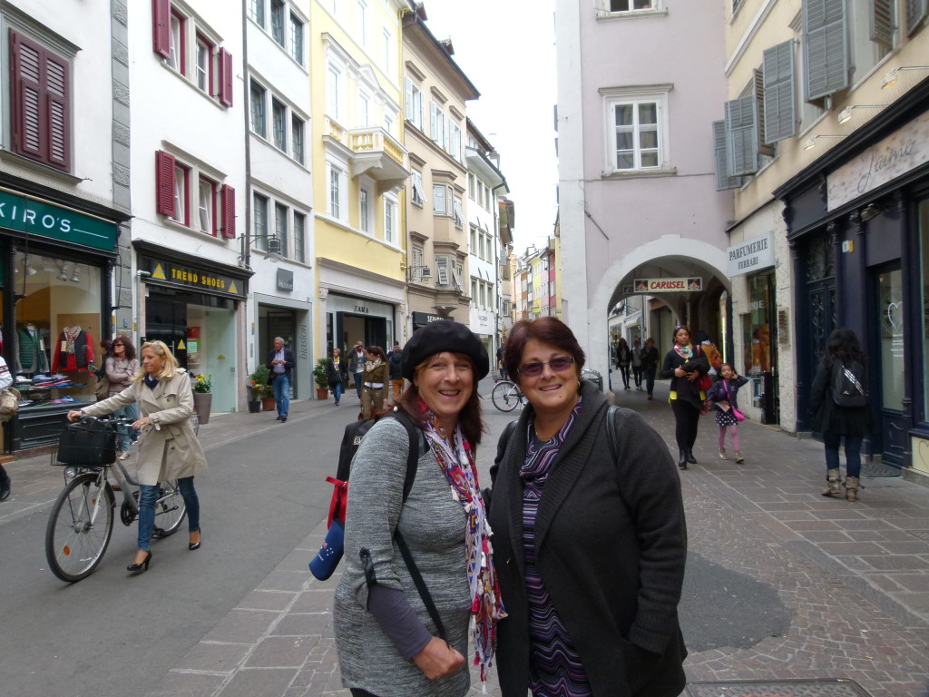 Jenny and Lori in Bolzano.