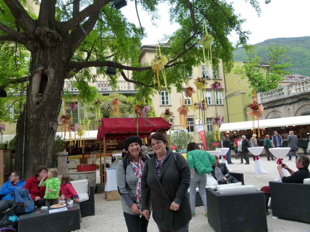 In a market place in Bolzano.