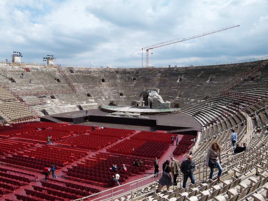 The inside of the Arena