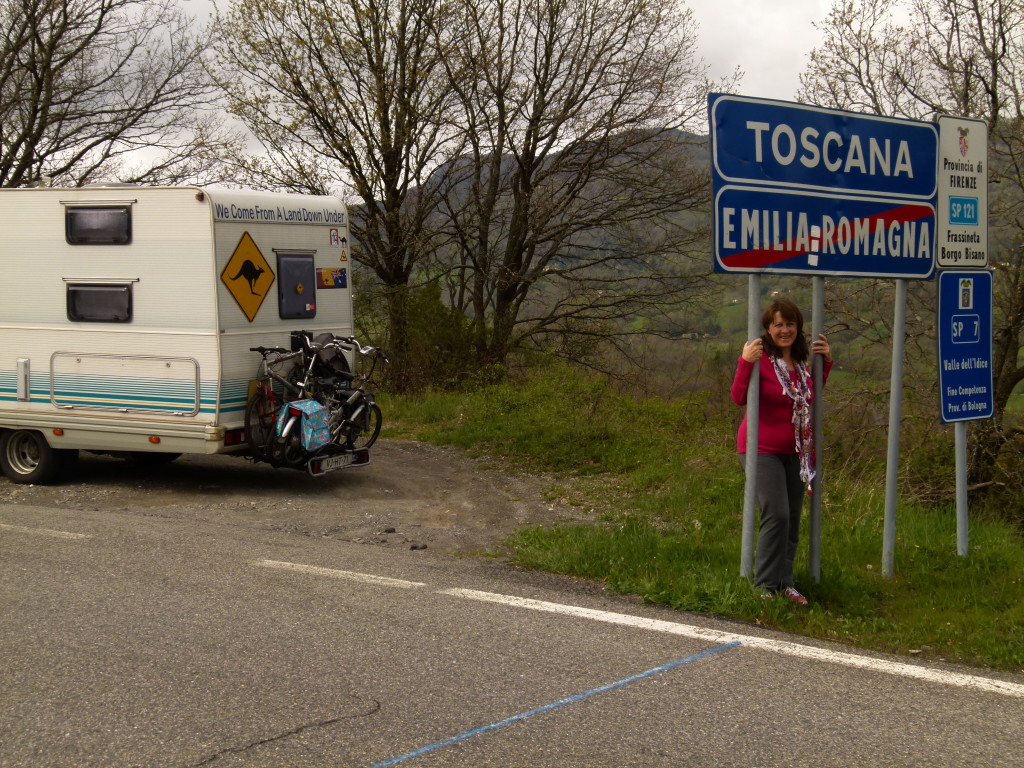 Tuscany sign, A tick off the bucket list for Lori