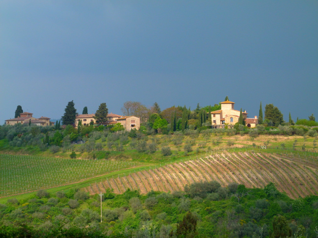 View of the countryside from the caravan park.