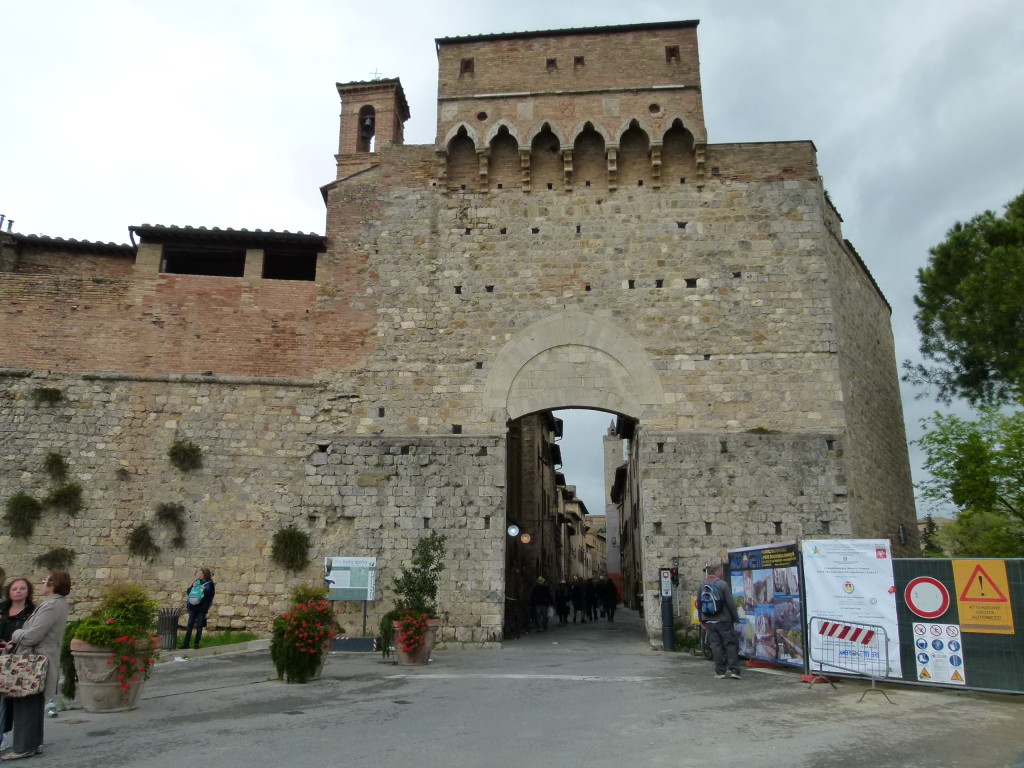 The old gates to the town.