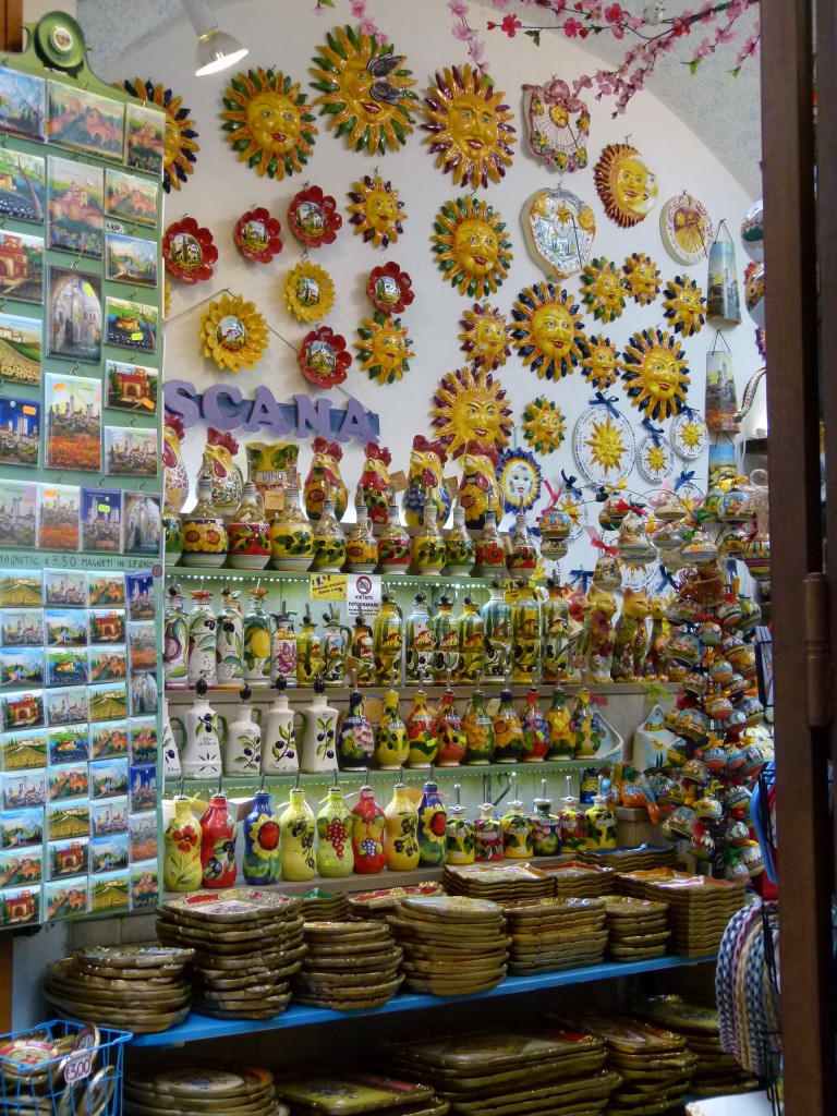 Colorful souvenir shop. It does say no photos but Jenny didn't see the sign until after the photo was made. 