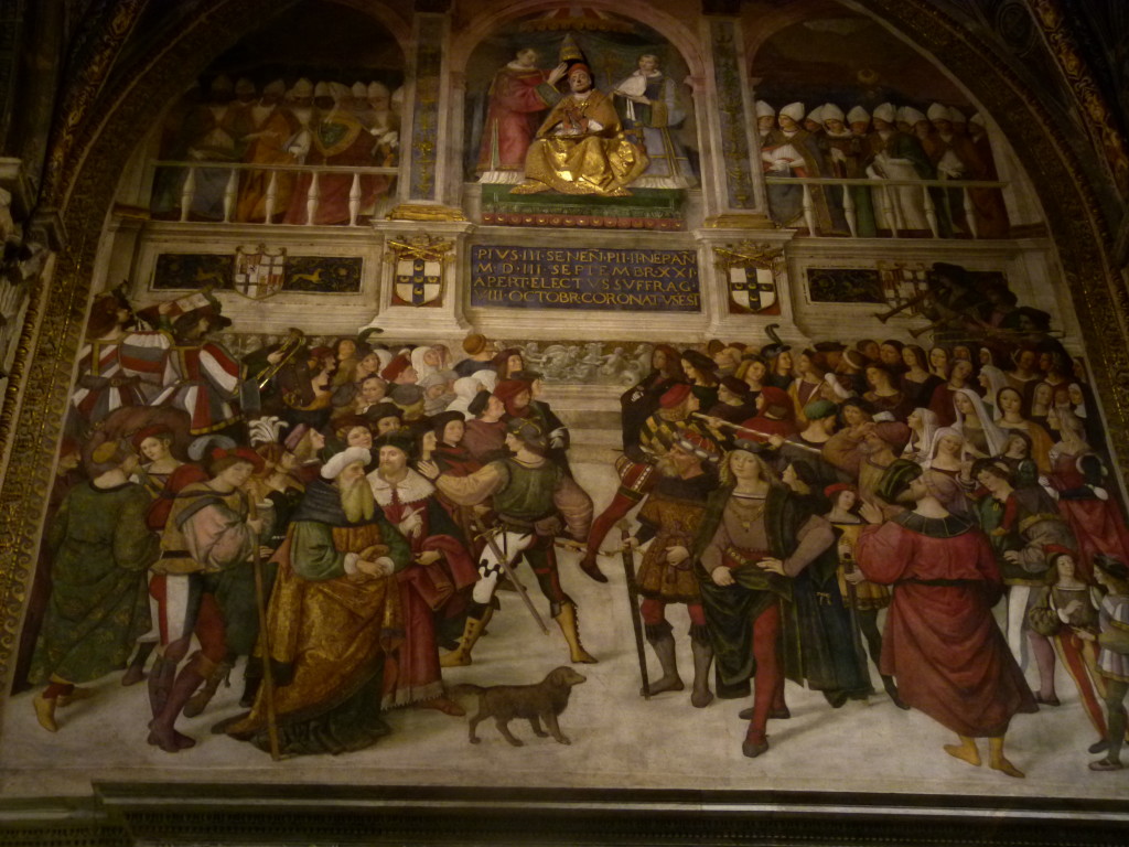 Renaissance artwork inside the cathedral