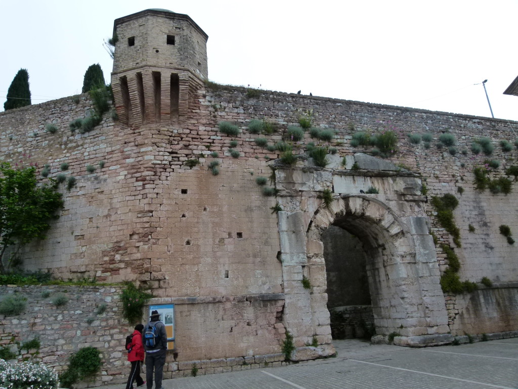 One of the old gates leading in to the town of Spello.