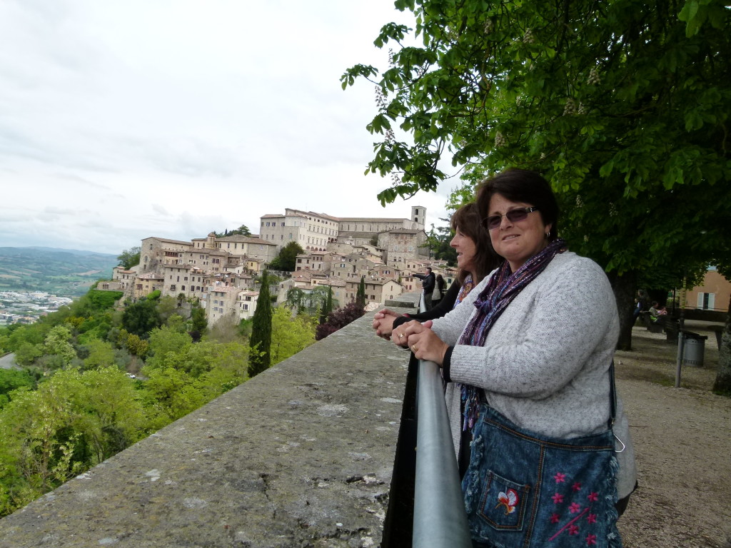 Hilltop lookout at Todi.