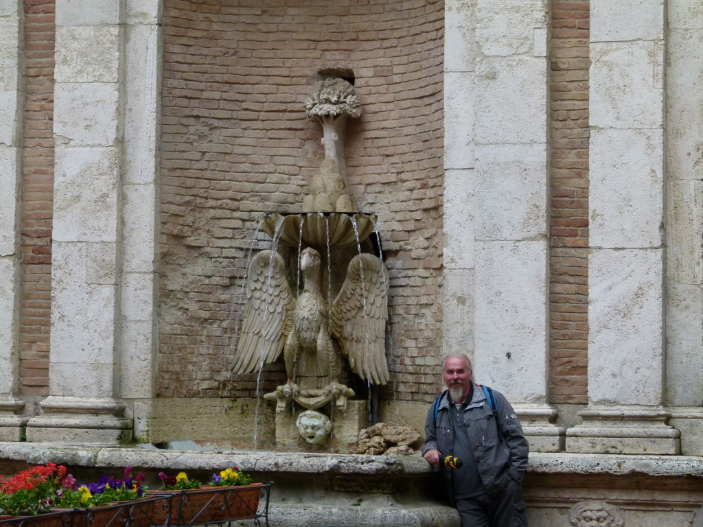 Another fountain !! Every where you look in the old towns there are various fountains.