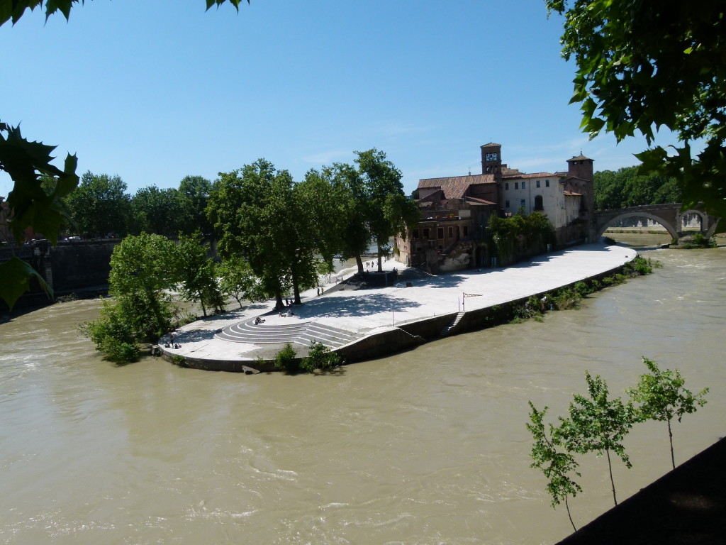 The island on the river Tiber.