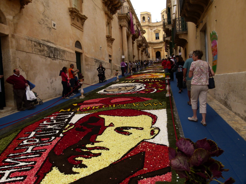 The flower street.