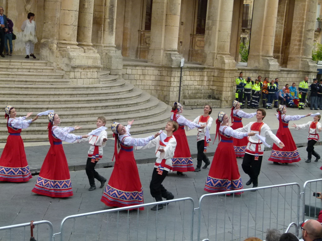 The Russian Dance group who entertained us while we were sitting on the hard steps in the crowd.