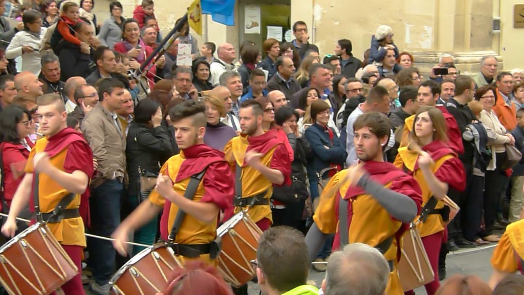 Finally a parade and this was a group of drummers.