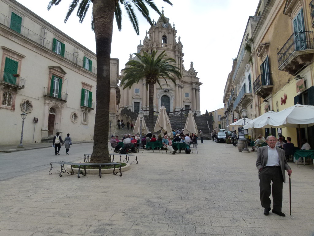 The main square in Ragusa where we had gelati and Clyde and Anna had coffee. 