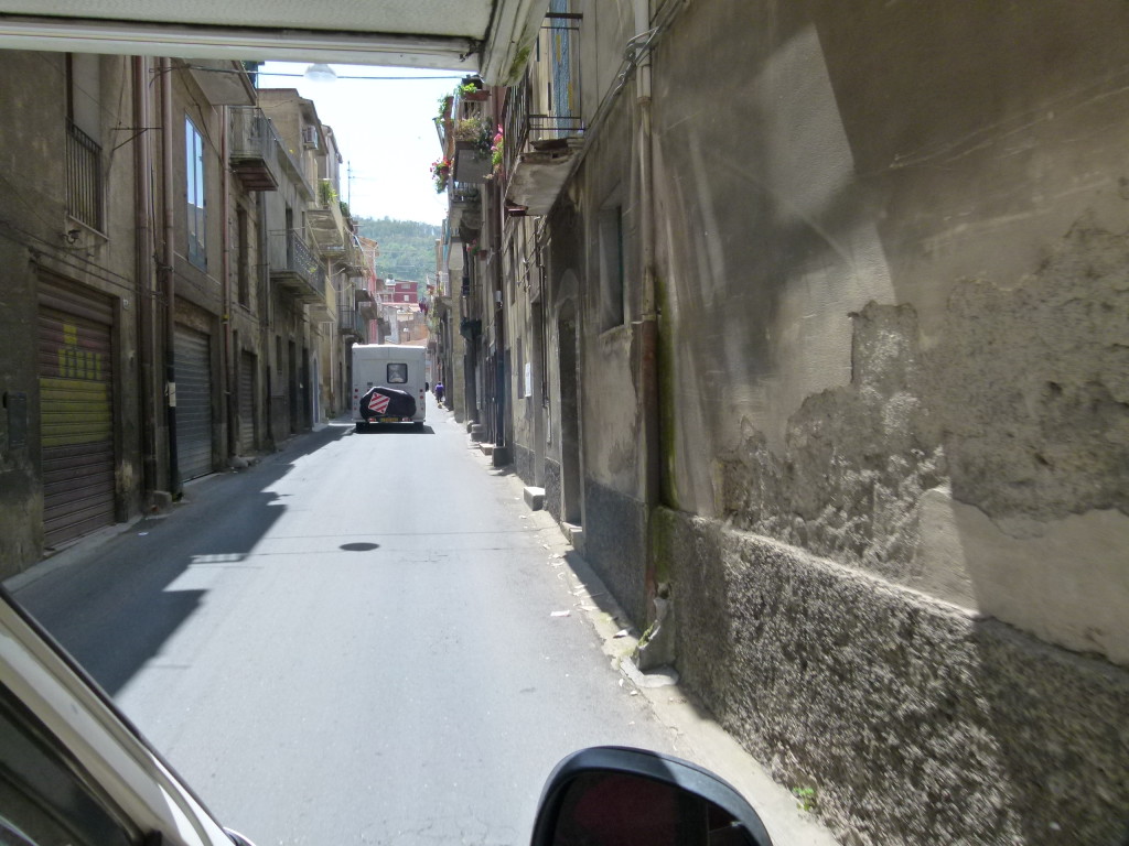 This street was not a one way street and you had to watch out for any traffic coming the other way.