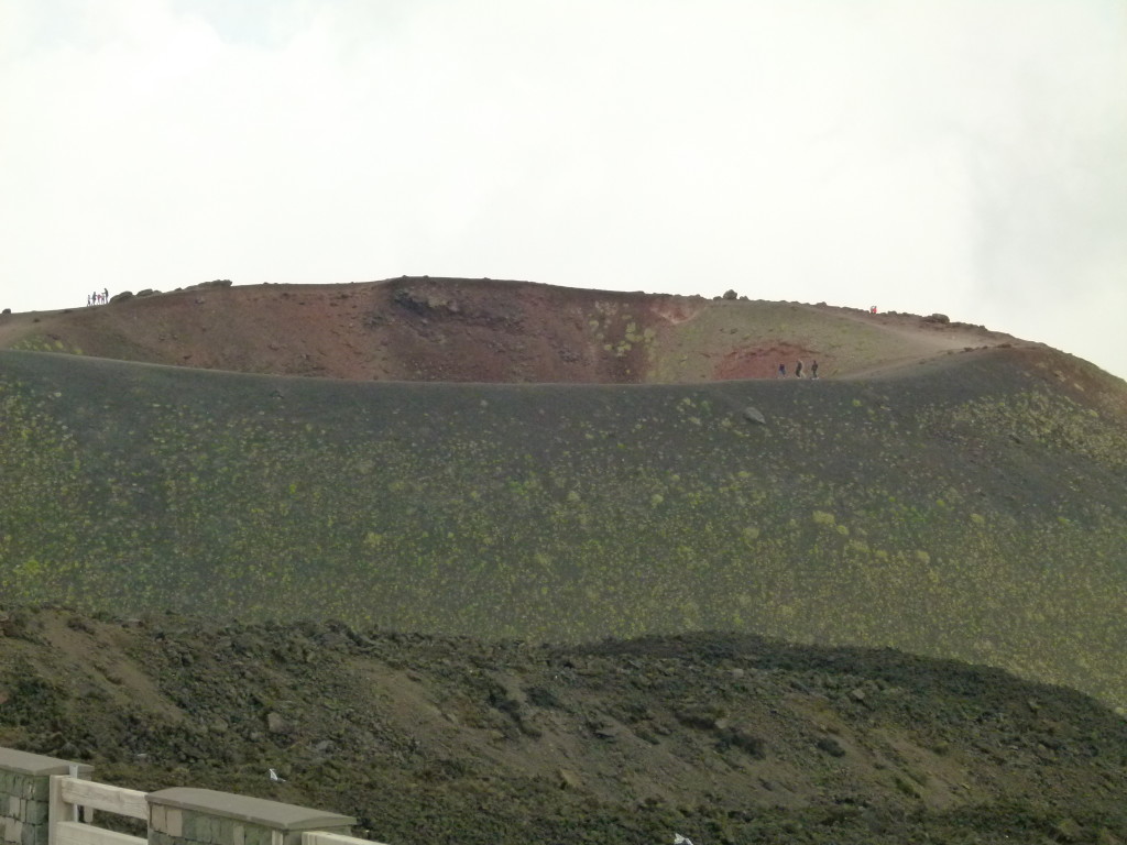 A small crater near to the car park.