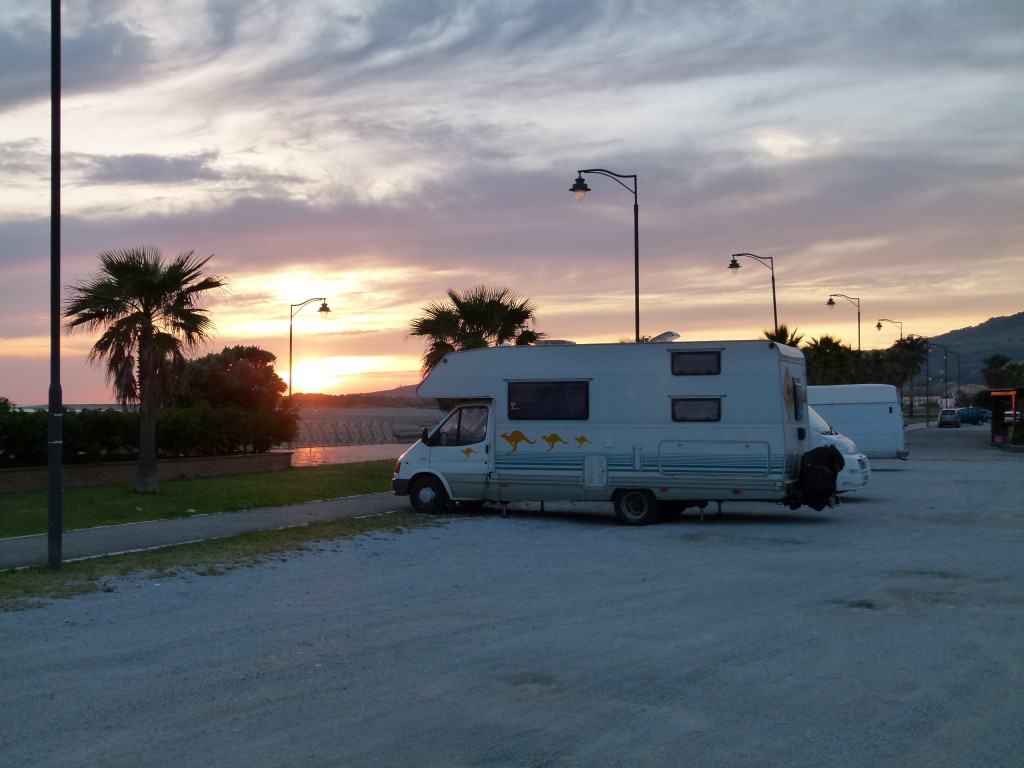 Our stop at Gizzeria Lido on the beach car park.