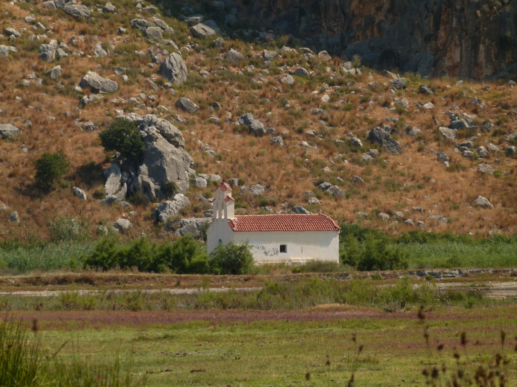 Small chapel by the lake at Kalogira