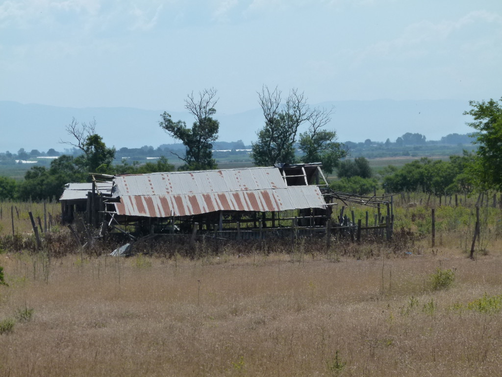 rusty corrugated iron, looks like the outback.