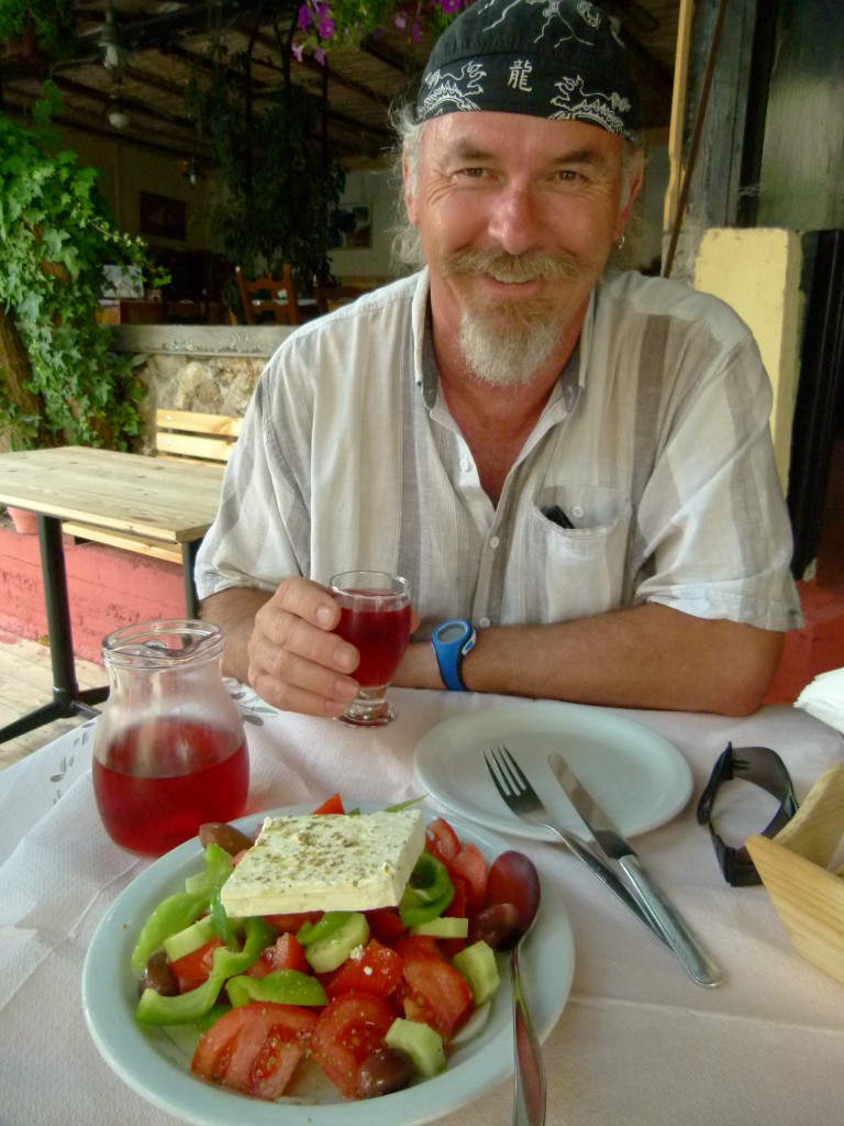 Greek salad in Greece. 