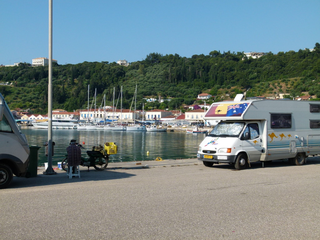 Our stop over for the night, right on the harbour with a view to the bay.