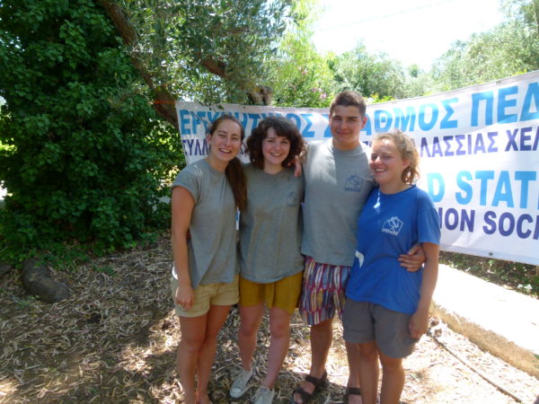 The volunteers for the Sea Turtle Project.