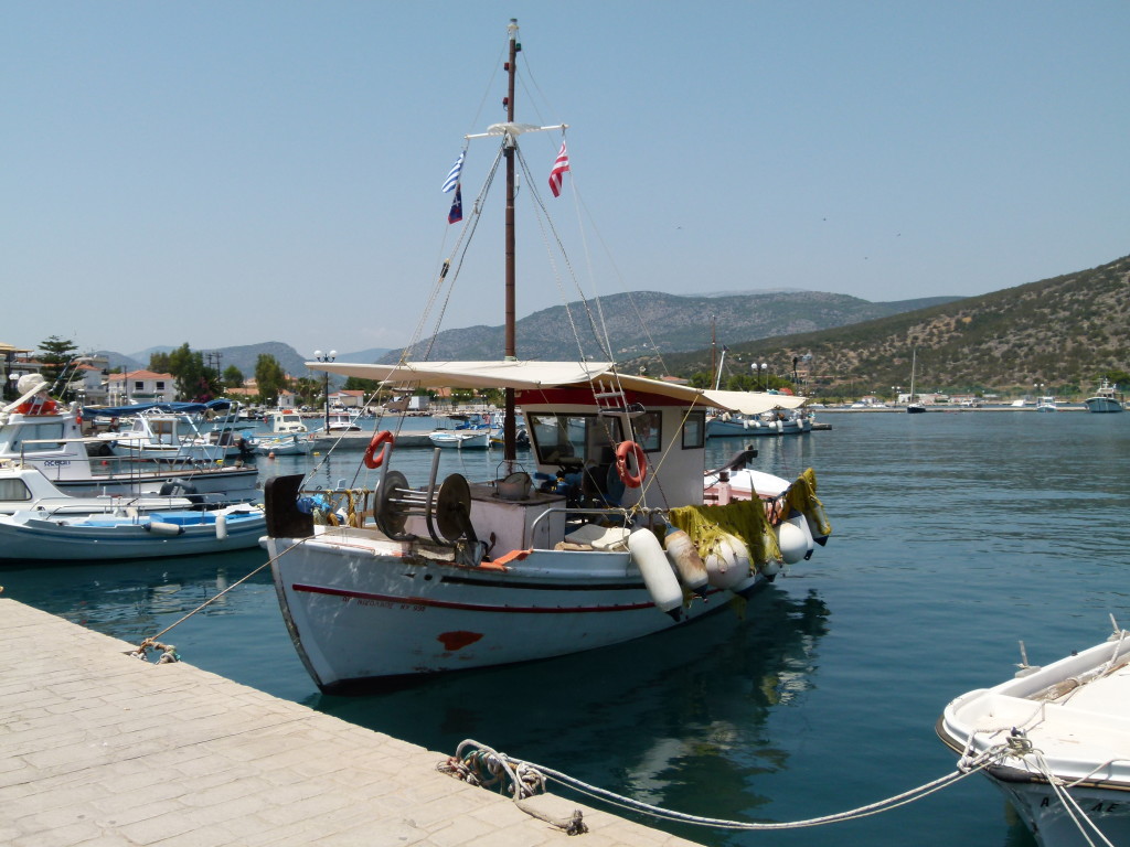 Typical Greek fishing boat.