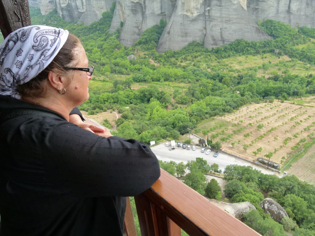 You can see how far up we climbed and we did 4 monasteries that day.