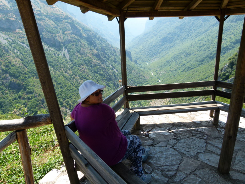 At the look out in the village of Vikos