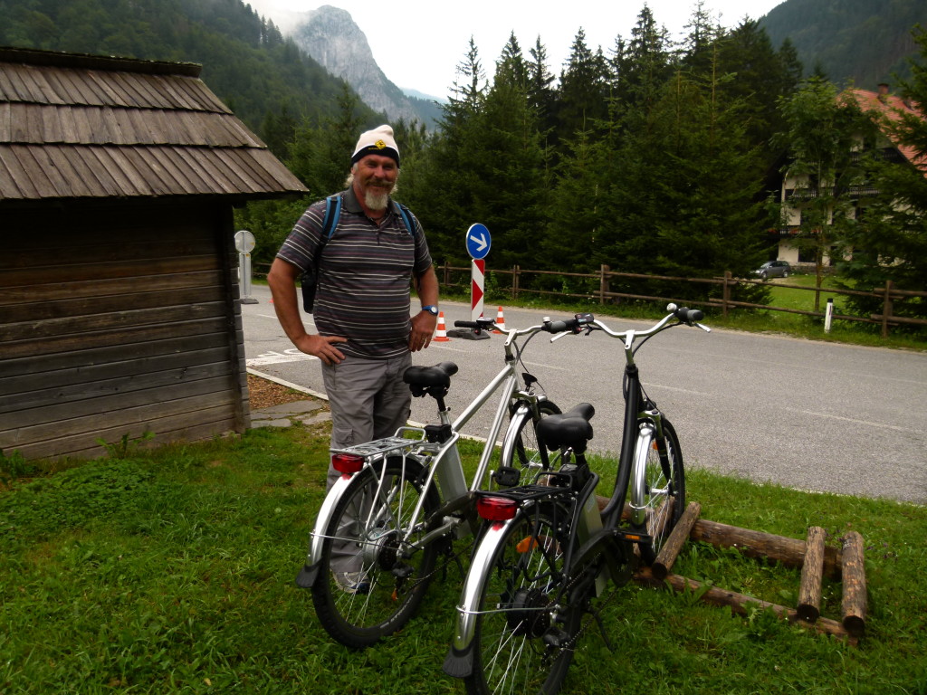 The lady let us use these bikes to ride up the gorge. 