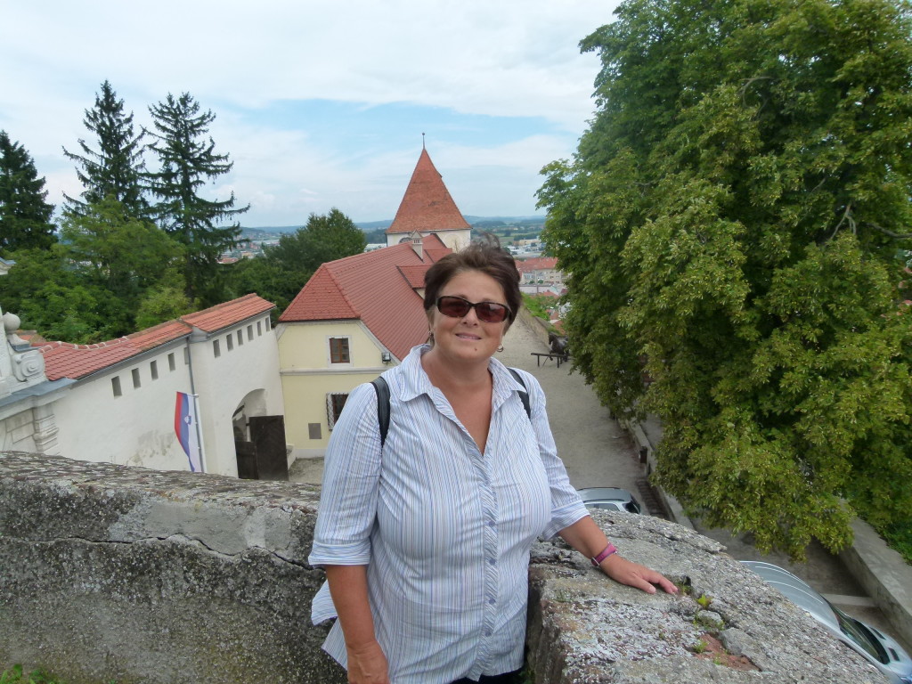 Jenny at the castle.