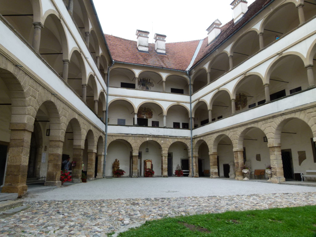 The courtyard of the castle.