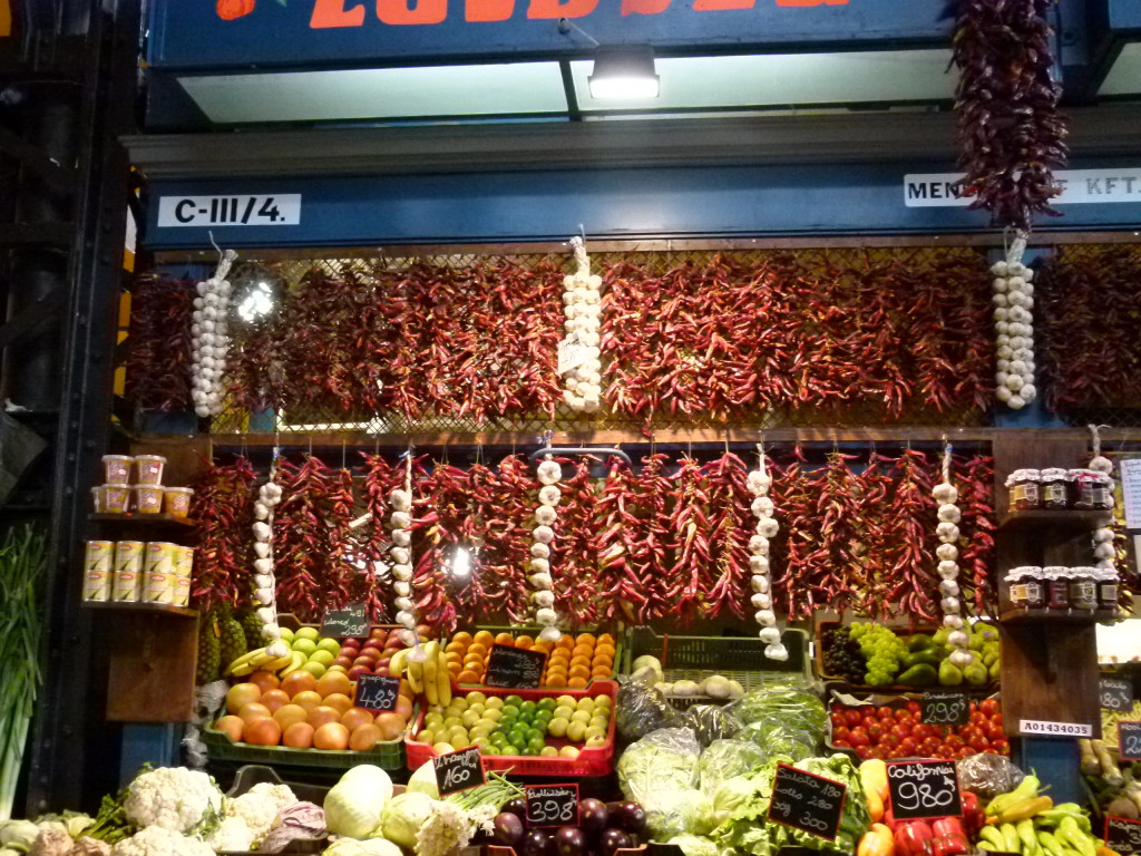 Budapest market, anyone for chilli