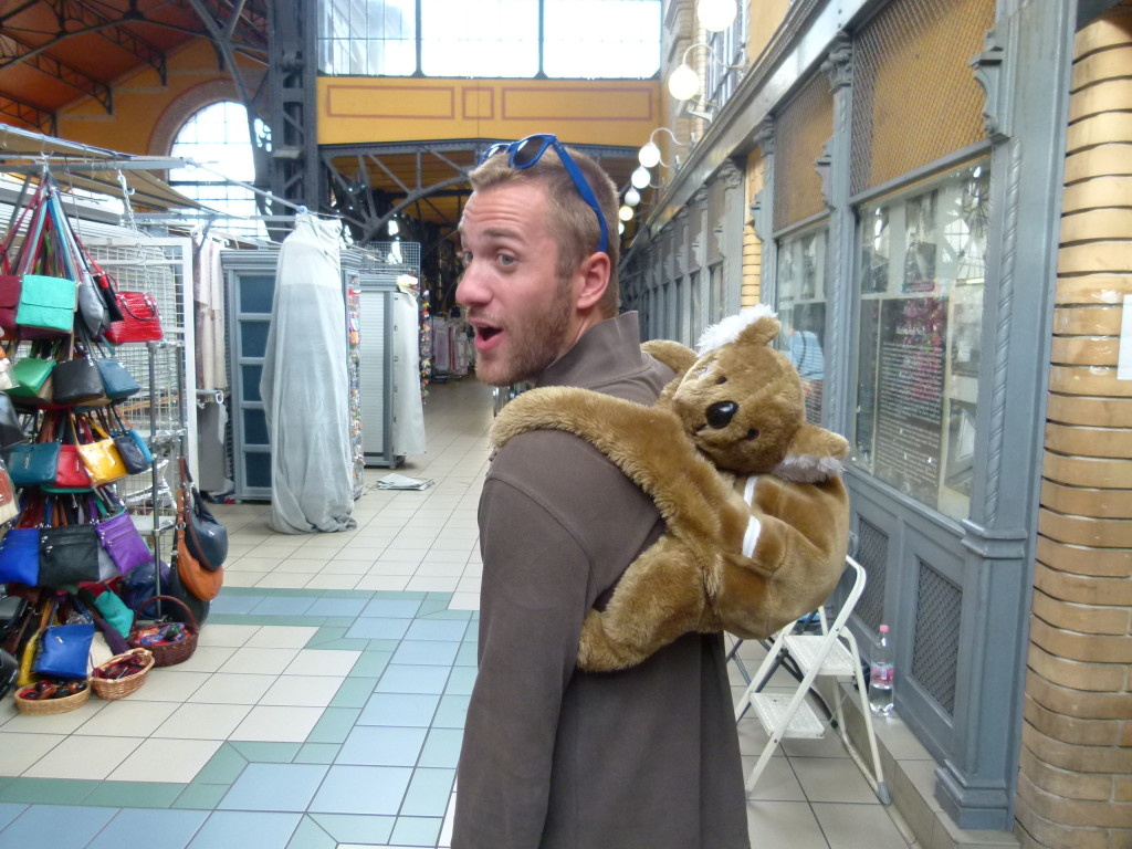 This guy caught our eye, Koala backpack. His is from France.