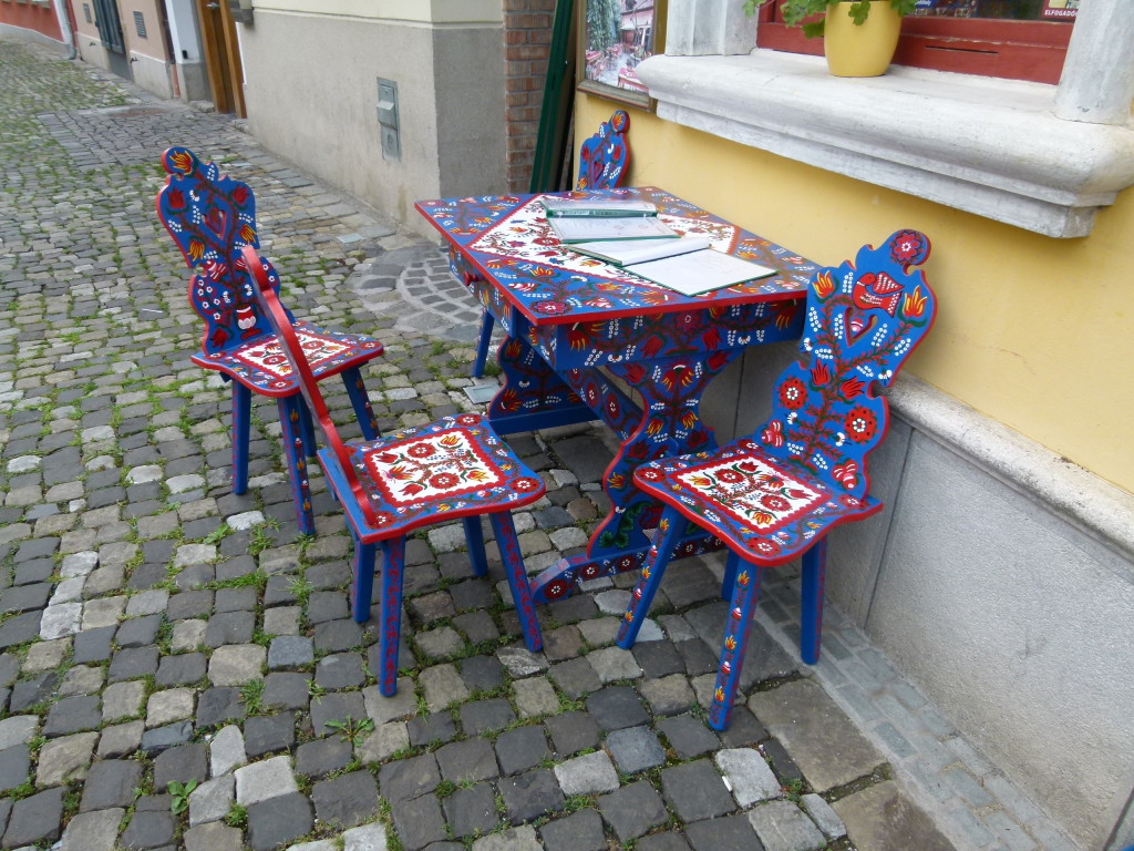 Colourful furniture,  Szentendre 