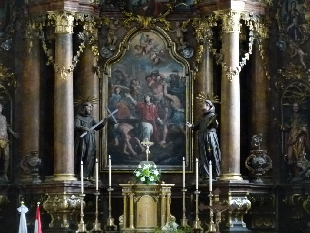 inside the chapel of the Monastery