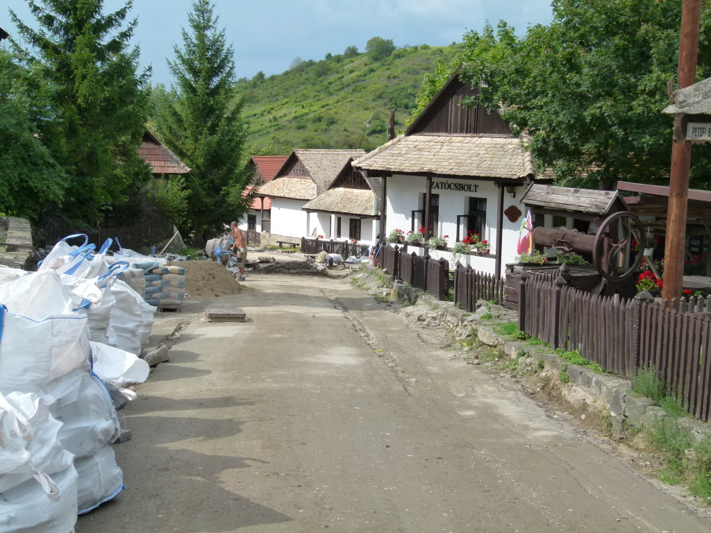 Holloko, streets dug up ready for repaving