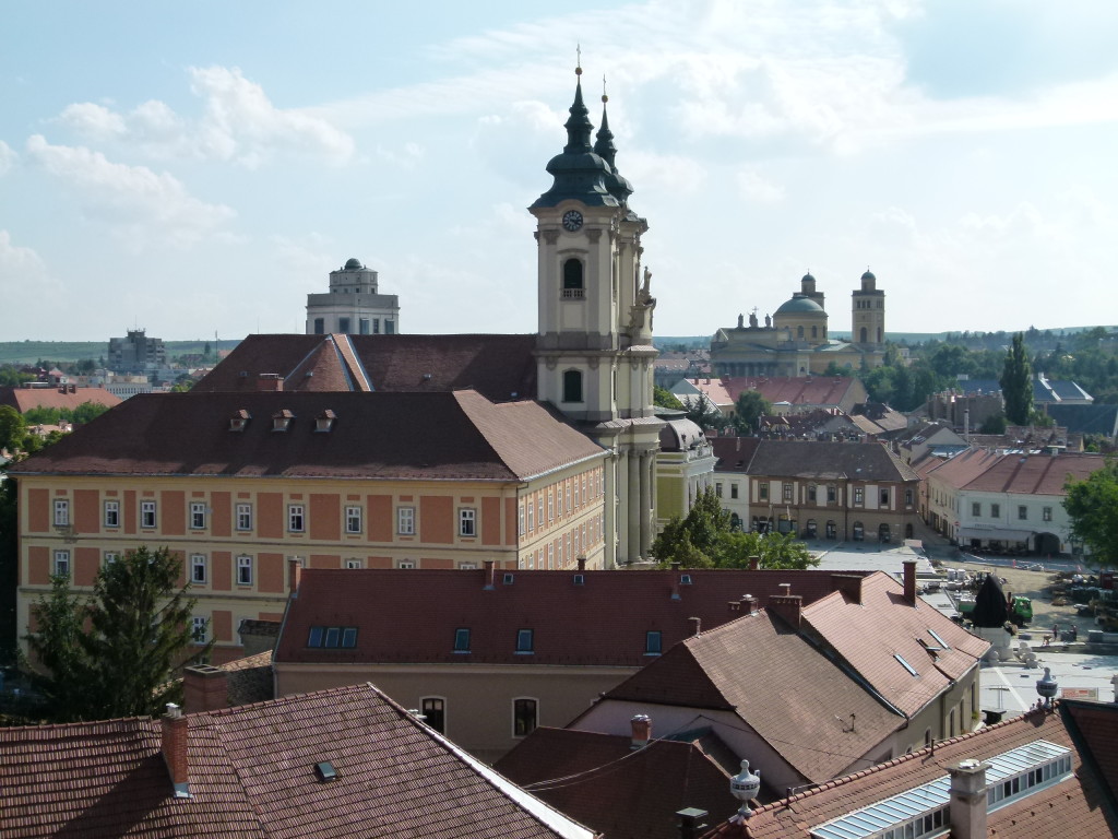 view of Eger from castle wall