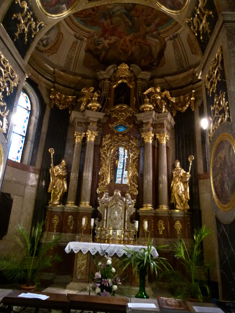 Inside the Wenceslas Cathedral