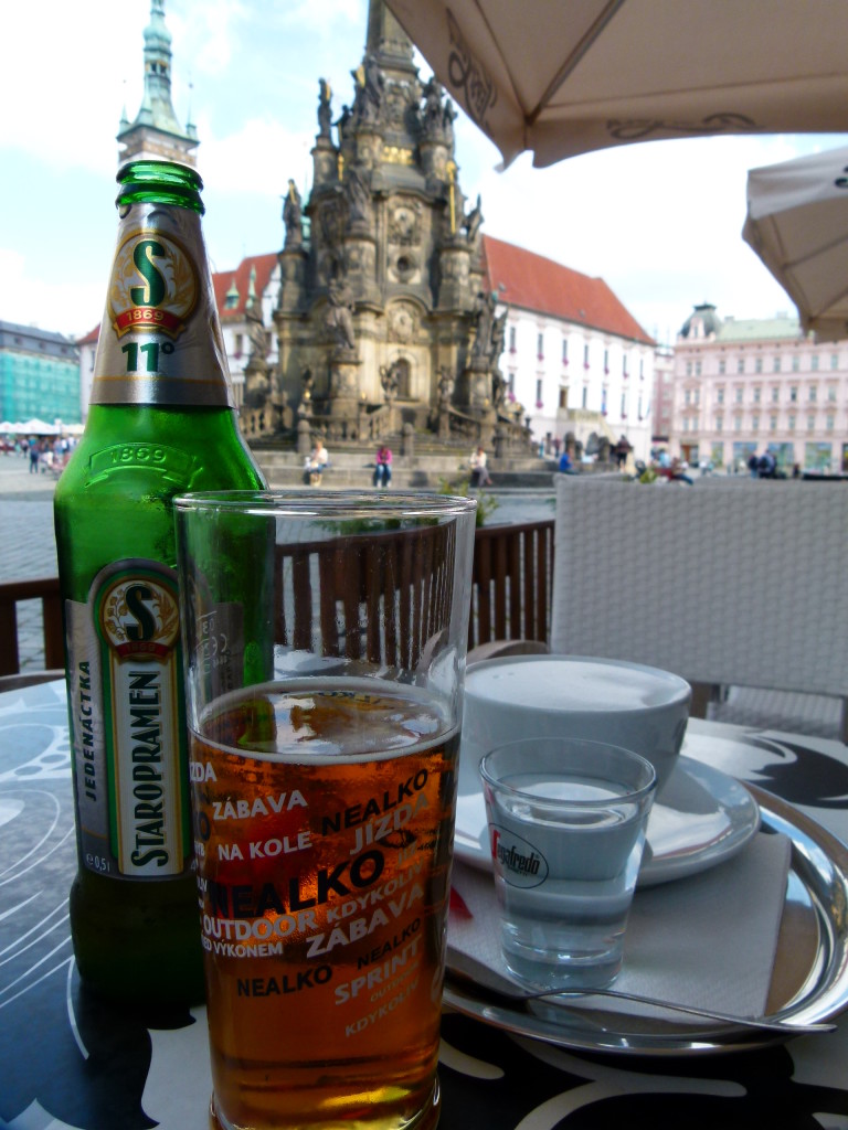 Refreshments while we plan our walk of Olomouc.