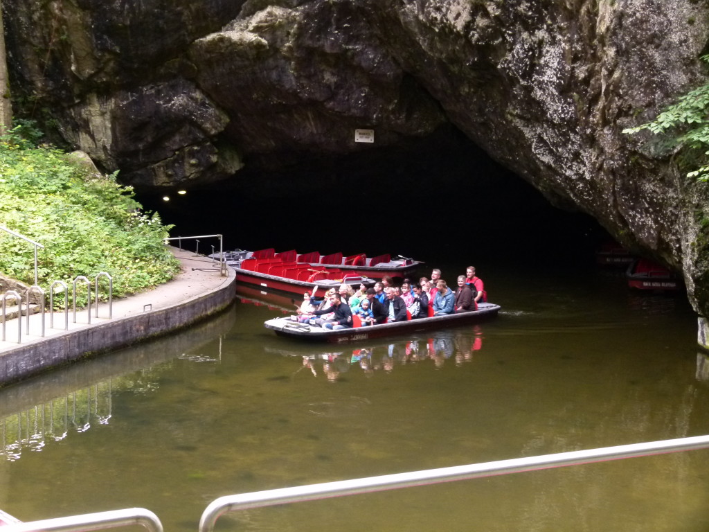 Punka Caves, the end of the boat ride