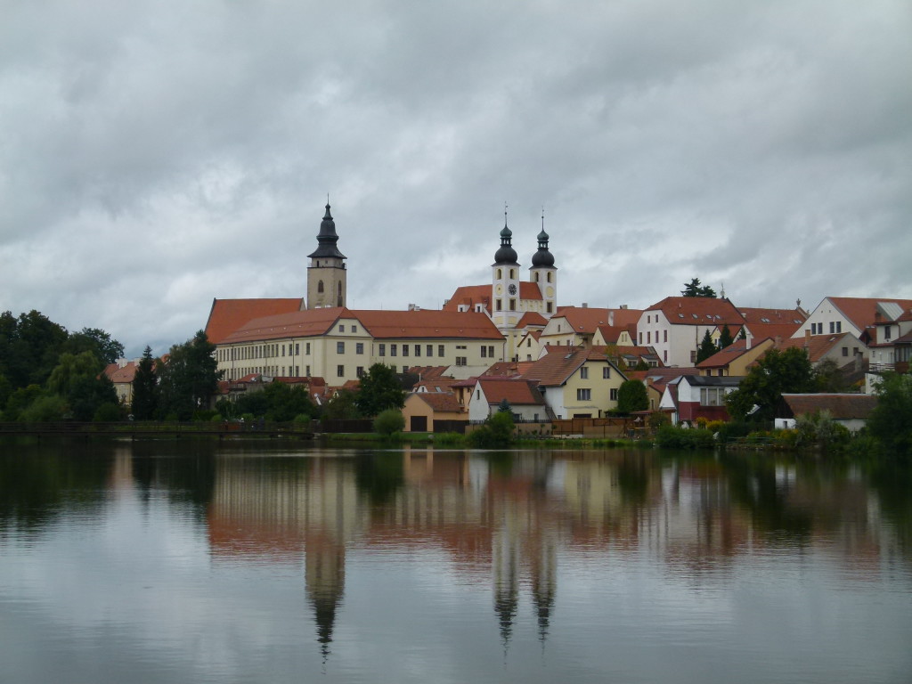 Telc across the pond, very picturesque