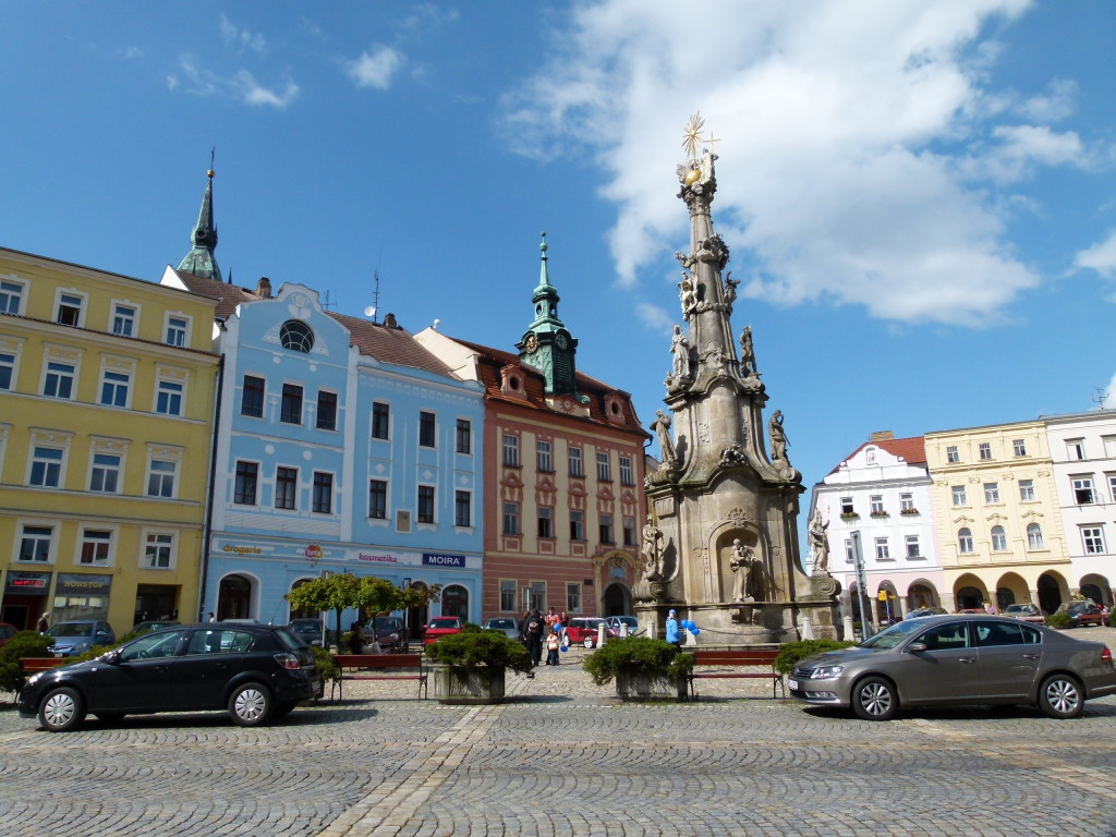 town square of Jindrichuv Hradec