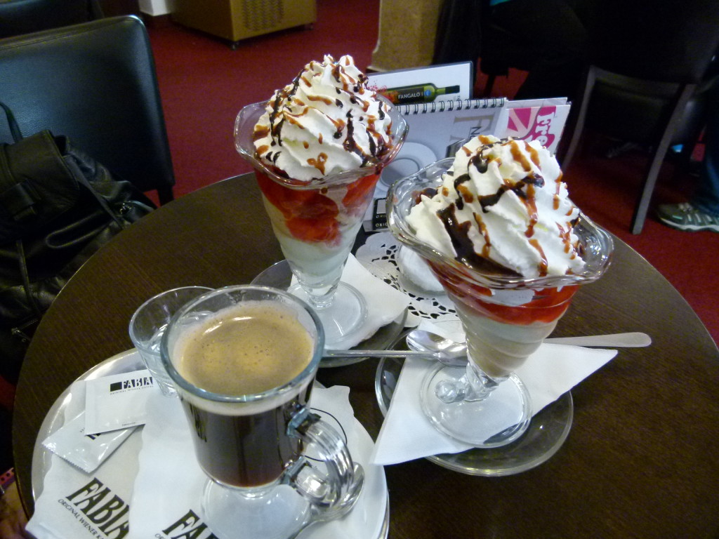 Our anniversary ice cream sundays. Decadent.